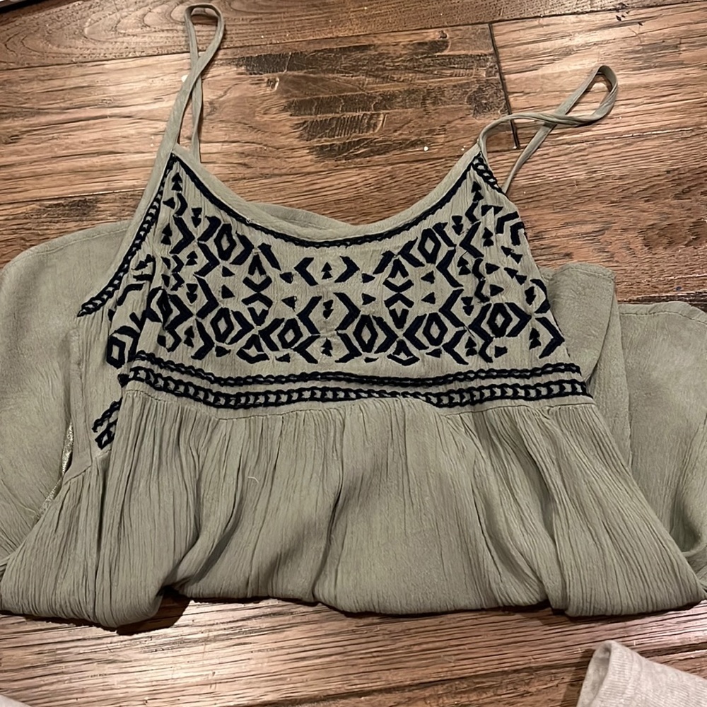 Green tank top